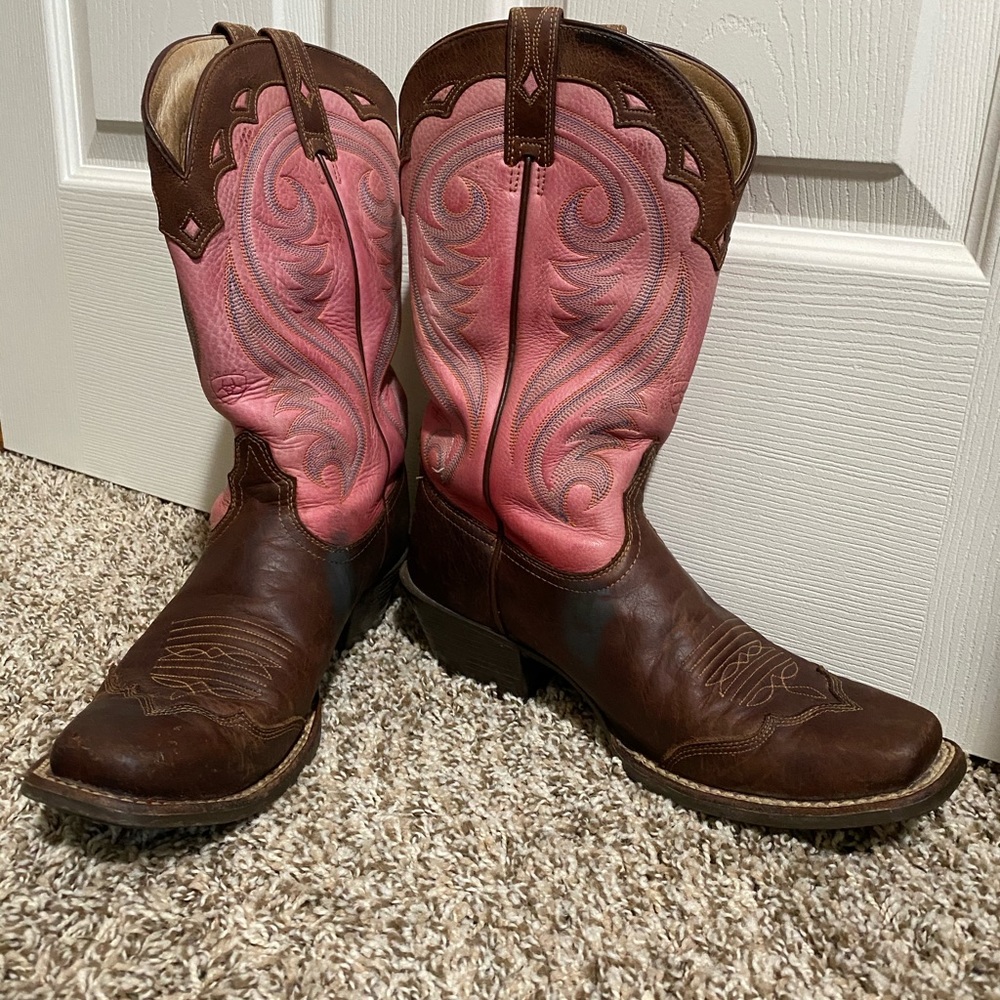 Ariat square toe boots